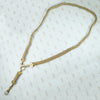 Antique Flat Mesh Chain with Removable Drop