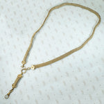 Antique Flat Mesh Chain with Removable Drop