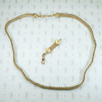 Antique Flat Mesh Chain with Removable Drop