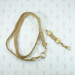 Antique Flat Mesh Chain with Removable Drop