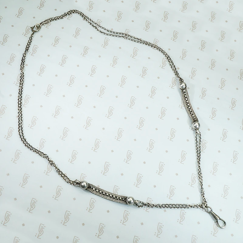 Silver Married Chain with Elegant Details