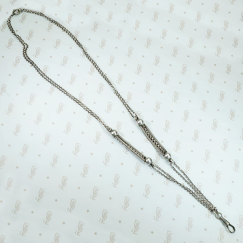 Silver Married Chain with Elegant Details