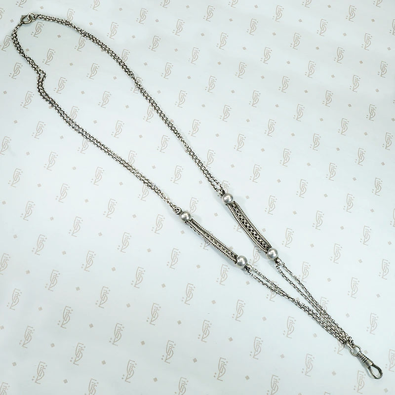 Silver Married Chain with Elegant Details