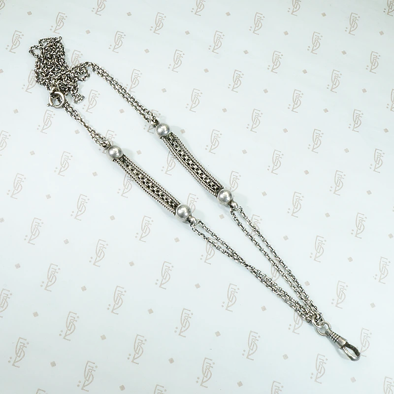 Silver Married Chain with Elegant Details