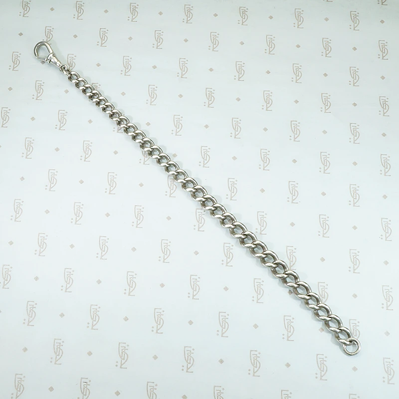 Slinky English Silver Graduated Curb Bracelet