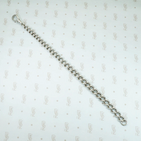 Slinky English Silver Graduated Curb Bracelet