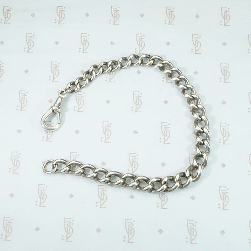 Slinky English Silver Graduated Curb Bracelet