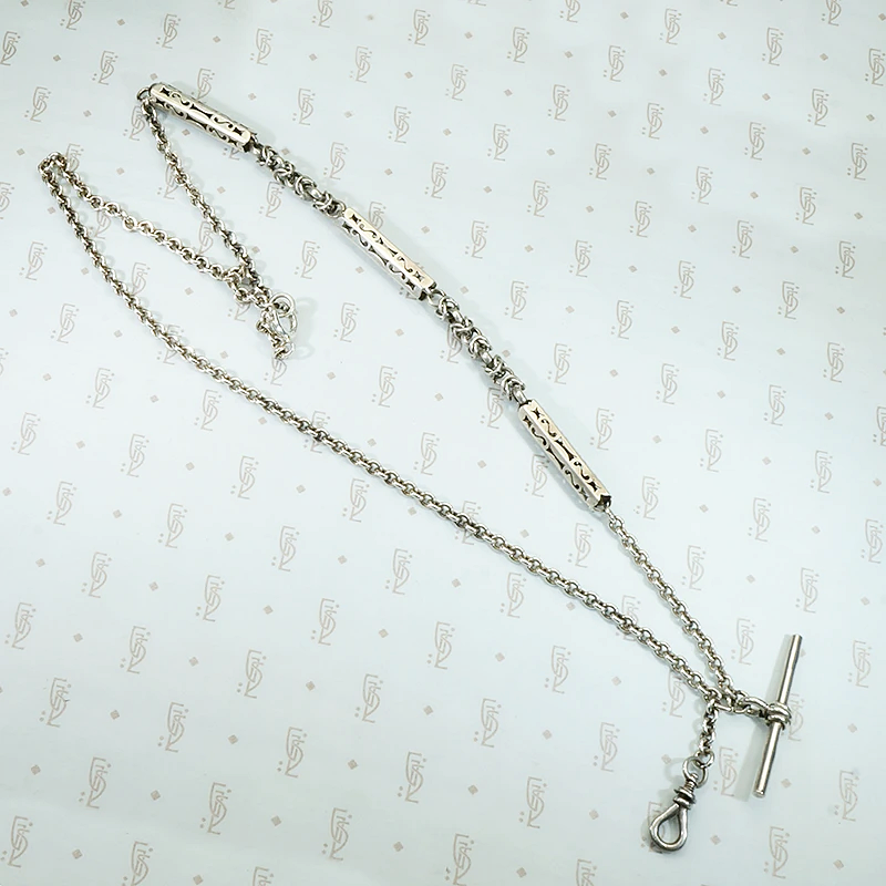 Fabulous Antique Lantern Link Married Chain Necklace