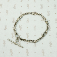 English Sterling Love Knot Link Bracelet