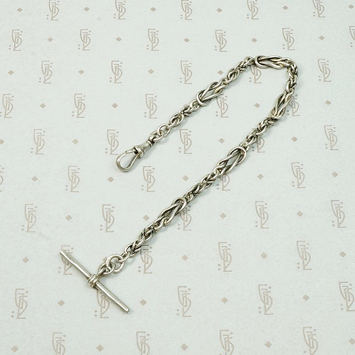 English Sterling Love Knot Link Bracelet