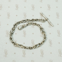 English Sterling Love Knot Link Bracelet