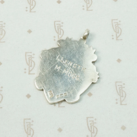 English Shield Fob with Banner and Crown
