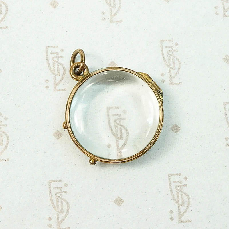 Victorian Double Sided Crystal Locket