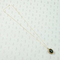 French Double-Sided Bloodstone Locket in 18k