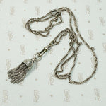 Chubby Silver Tassel with Graphic Star Design