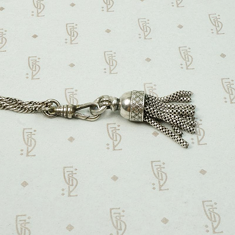 Chubby Silver Tassel with Graphic Star Design
