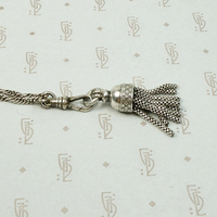 Chubby Silver Tassel with Graphic Star Design