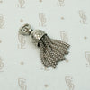 Chubby Silver Tassel with Graphic Star Design