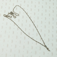 Glittering Sterling Silver Rope Chain with Hook