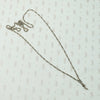 Glittering Sterling Silver Rope Chain with Hook