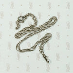 Glittering Sterling Silver Rope Chain with Hook