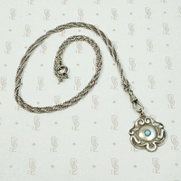 Sterling Art Nouveau Pendant Fob