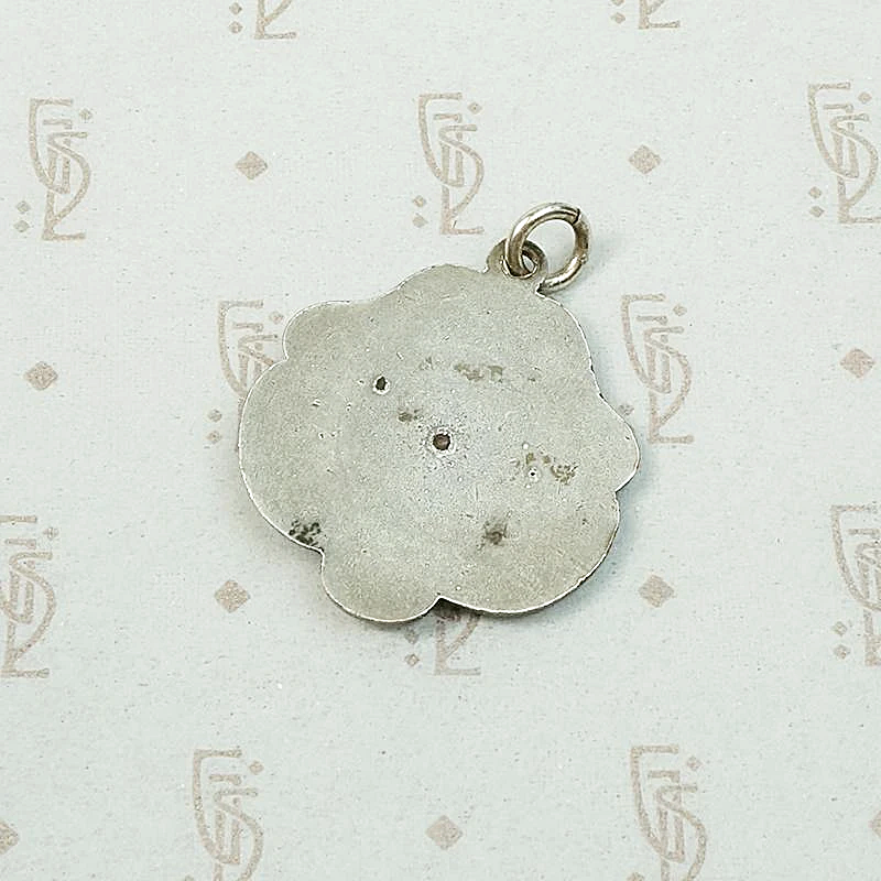 Sterling Art Nouveau Pendant Fob