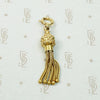Gorgeous Gold Etruscan Revival Tassel Pendant