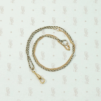 White & Yellow Gold Married Chain with Hook