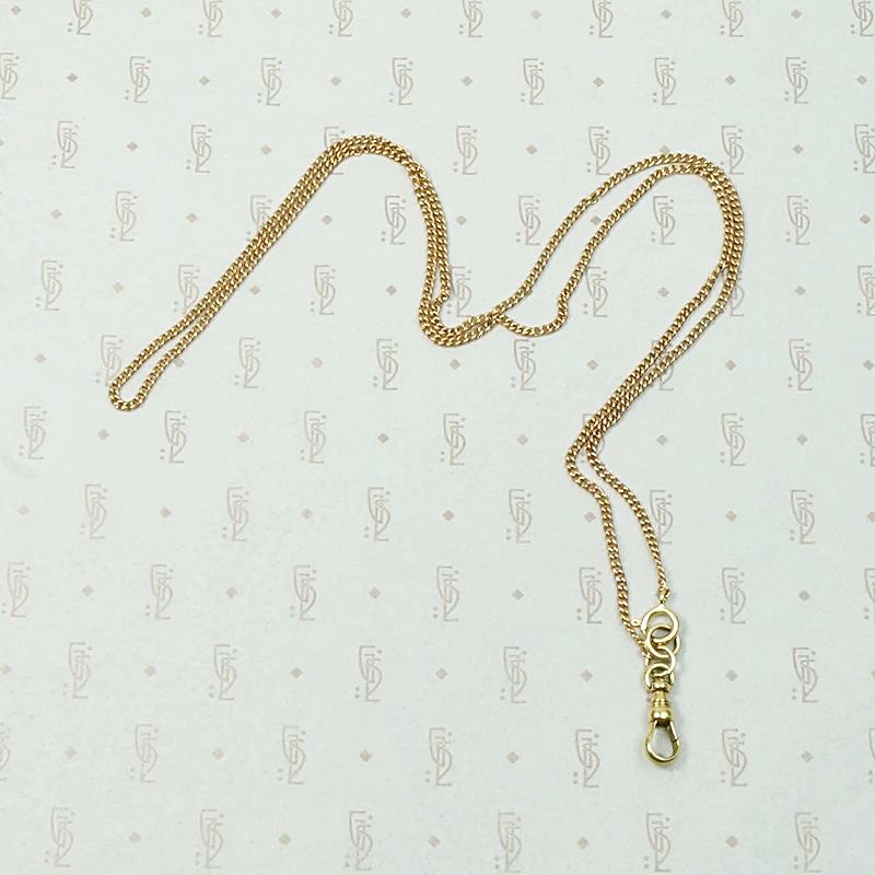 Antique Rose Gold Married Chain with Yellow Gold Findings