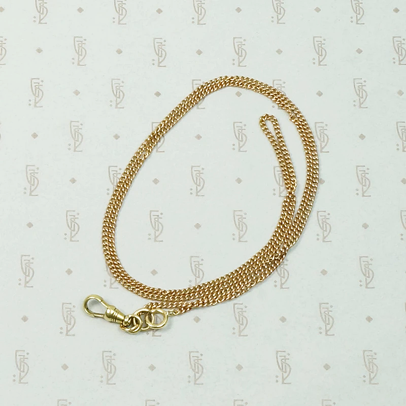 Antique Rose Gold Married Chain with Yellow Gold Findings