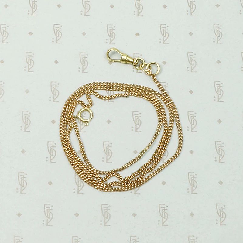 Antique Rose Gold Married Chain with Yellow Gold Findings