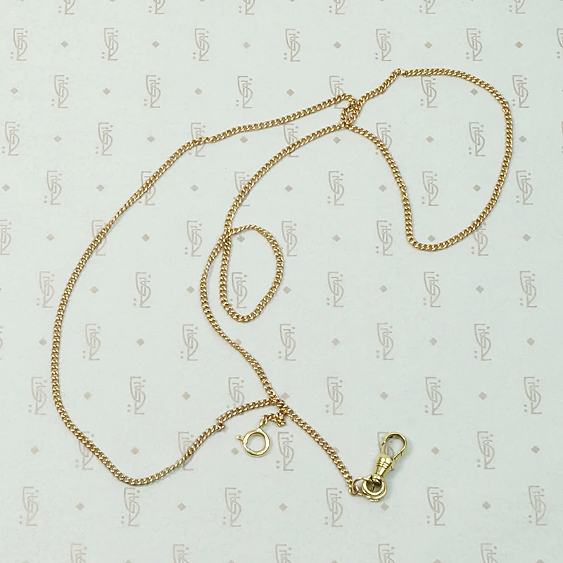 Antique Rose Gold Married Chain with Yellow Gold Findings