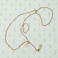 Antique Rose Gold Married Chain with Yellow Gold Findings