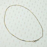 Fancy Flat Link Chain with Double Clasps