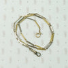 Fancy Flat Link Chain with Double Clasps