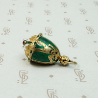 Enameled Silver Gilt Egyptian Revival Pendant