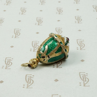 Enameled Silver Gilt Egyptian Revival Pendant