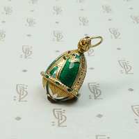 Enameled Silver Gilt Egyptian Revival Pendant