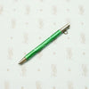 Charming Silver Pencil with Green Guilloché Enamel