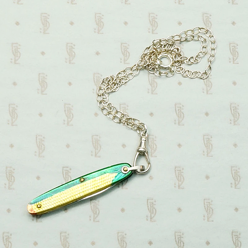 Playful & Surreal Corn Pocket Knife Necklace