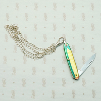 Playful & Surreal Corn Pocket Knife Necklace