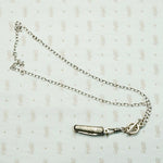 Tough & Sweet Silver Plate Tiny Knife Necklace