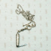 Tough & Sweet Silver Plate Tiny Knife Necklace