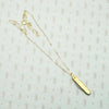 Tiny Vintage Gold Plated Folding Knife Necklace