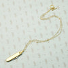 Tiny Vintage Gold Plated Folding Knife Necklace