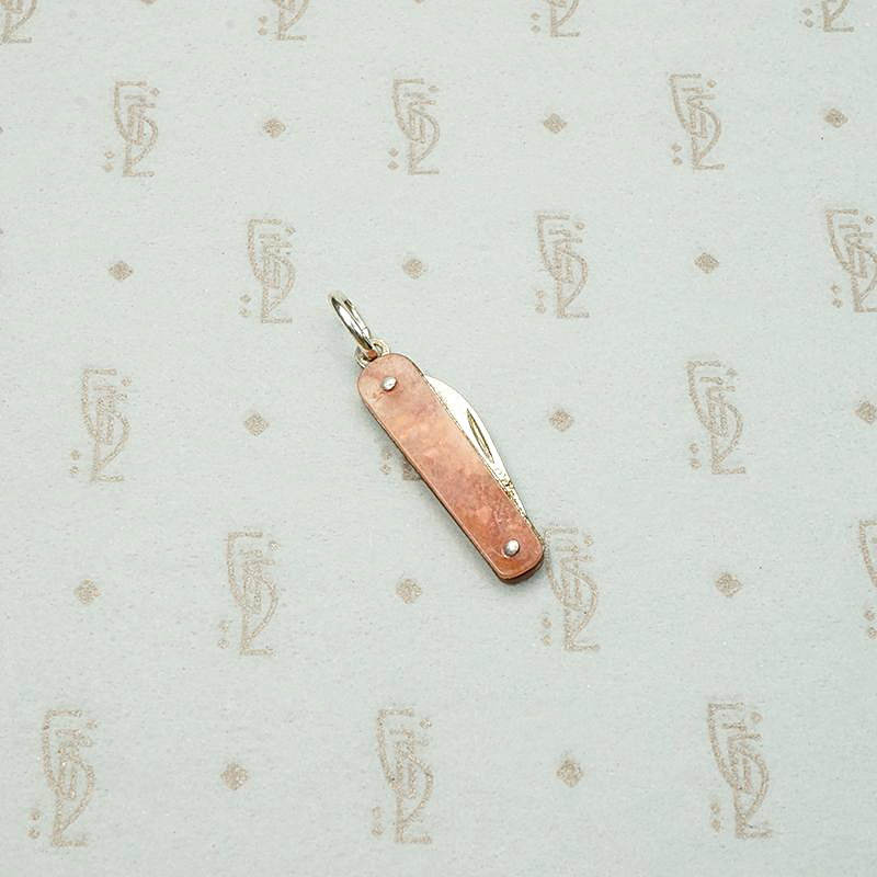 Pretty Pink Czech Tiny Knife