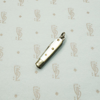 Bitty Mother of Pearl Double Bladed Folding Knife