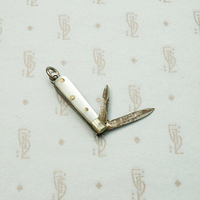 Bitty Mother of Pearl Double Bladed Folding Knife