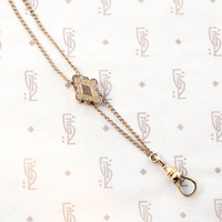 Elegant Victorian Slide Chain with Engraved Slide